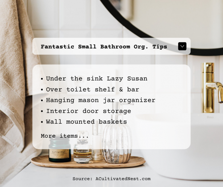 Copy of Fantastic Small Bathroom Org. Tips - FB